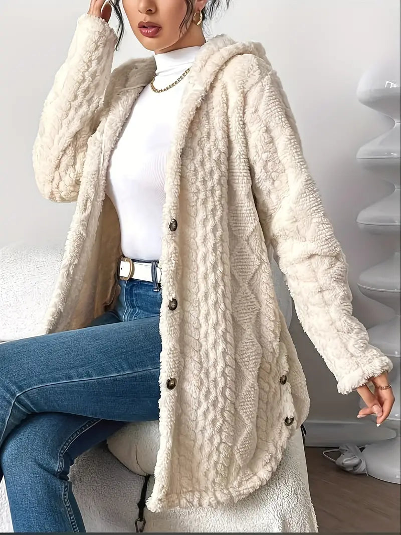 Chateau Elise™ | Plush Hooded Cardigan