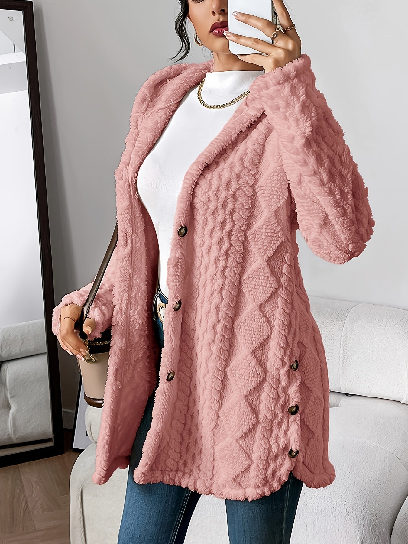 Chateau Elise™ | Plush Hooded Cardigan