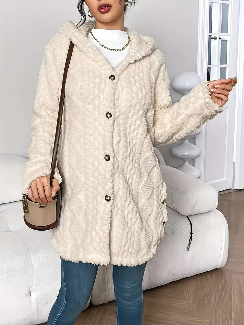 Chateau Elise™   | Plush Hooded Cardigan