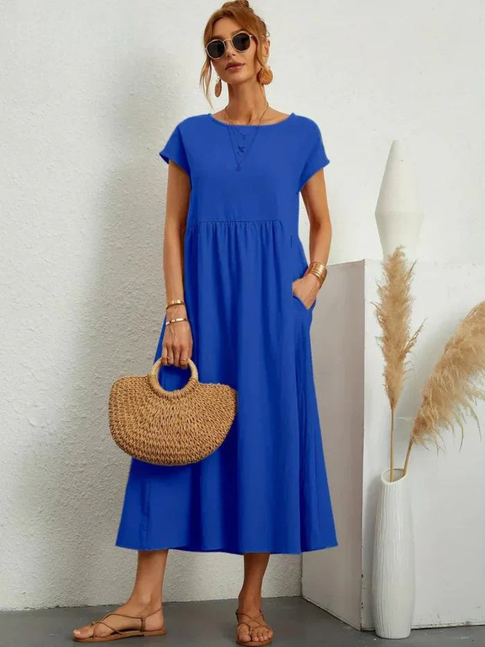 Evelyn | Elegant Tummy Coverage Dress