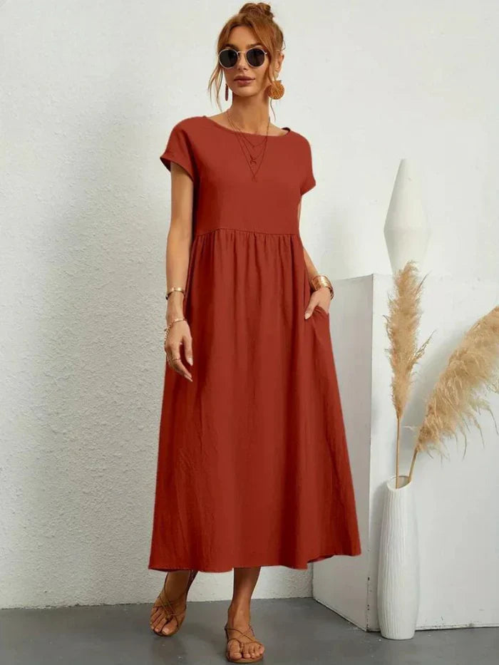 Evelyn | Elegant Tummy Coverage Dress