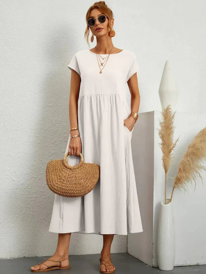 Evelyn | Elegant Tummy Coverage Dress