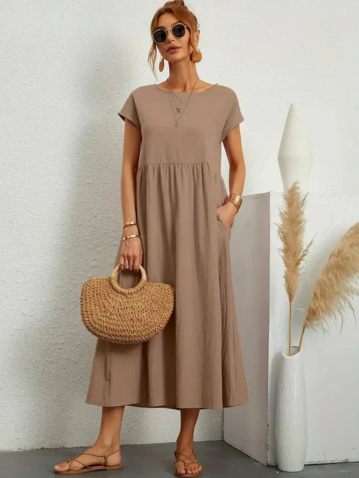 Evelyn | Elegant Tummy Coverage Dress