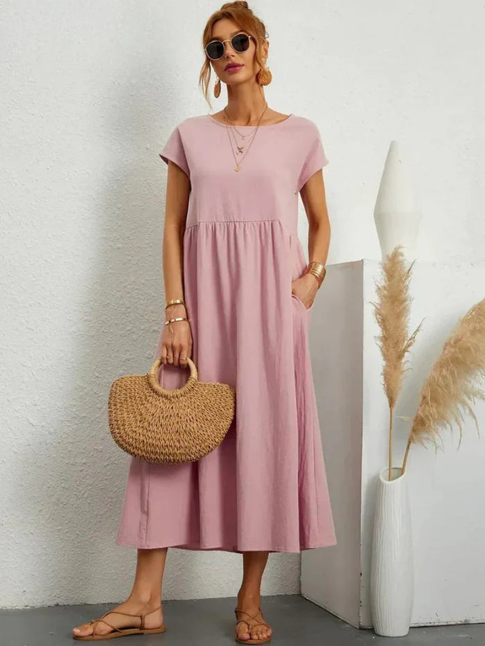Evelyn | Elegant Tummy Coverage Dress