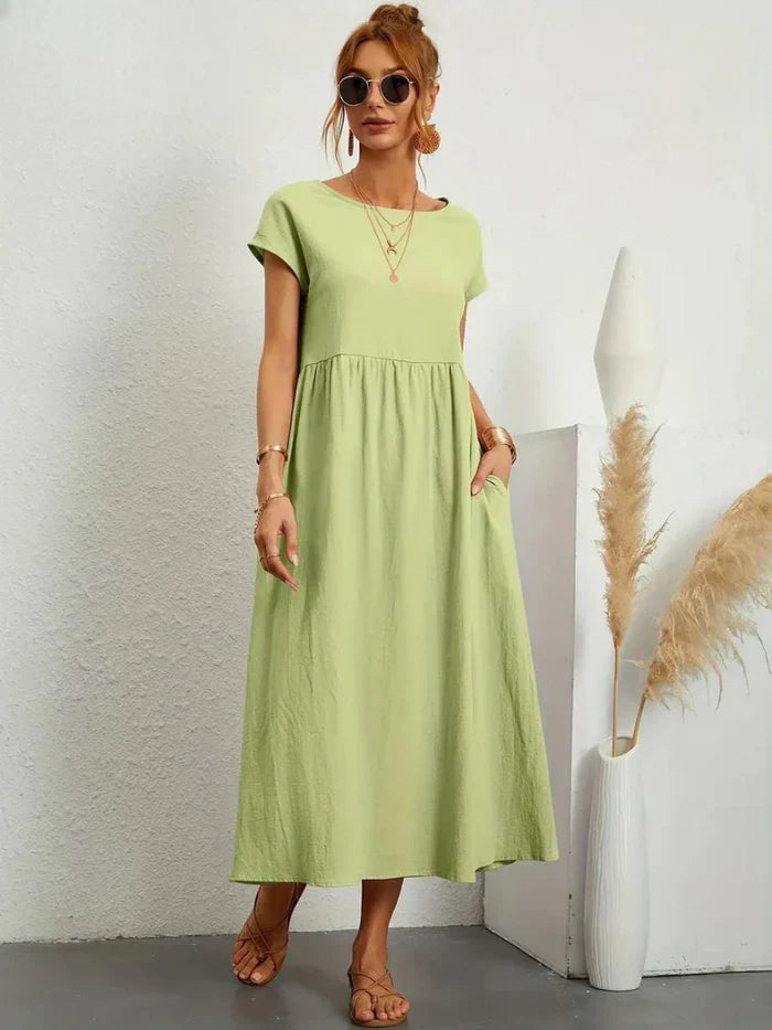 Evelyn | Elegant Tummy Coverage Dress