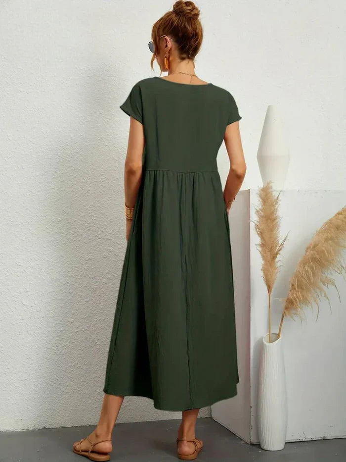 Evelyn | Elegant Tummy Coverage Dress