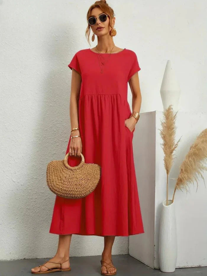 Evelyn | Elegant Tummy Coverage Dress