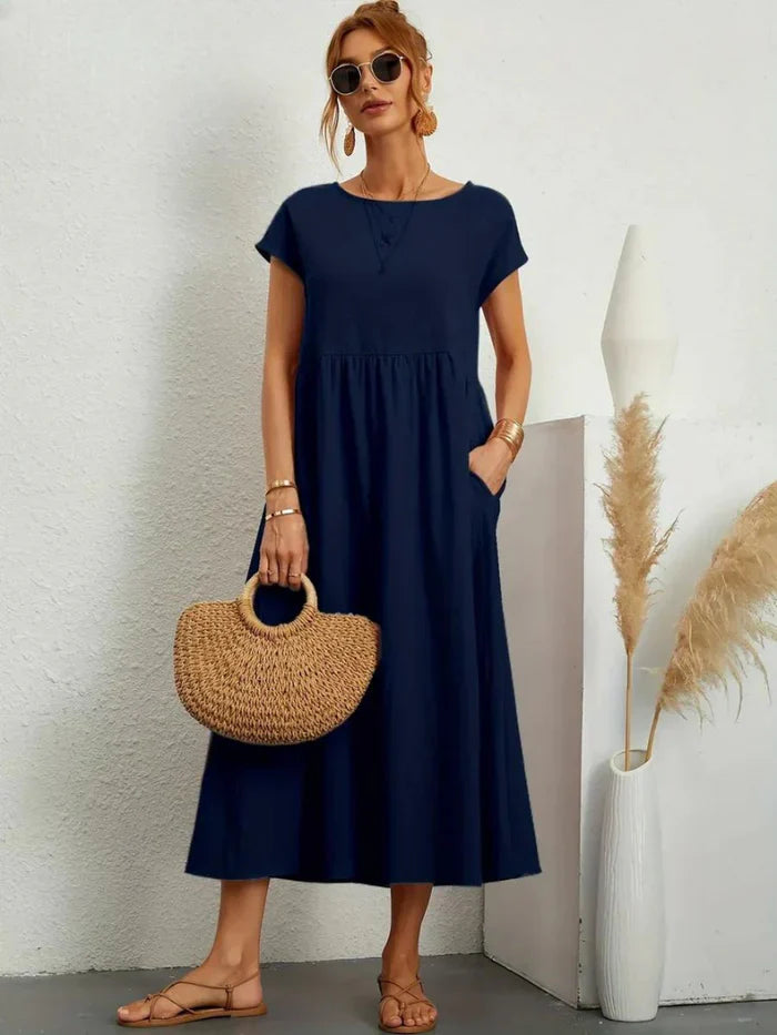 Evelyn | Elegant Tummy Coverage Dress