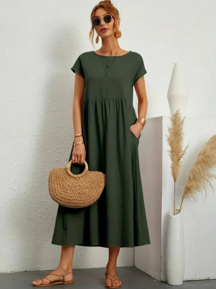 Evelyn | Elegant Tummy Coverage Dress