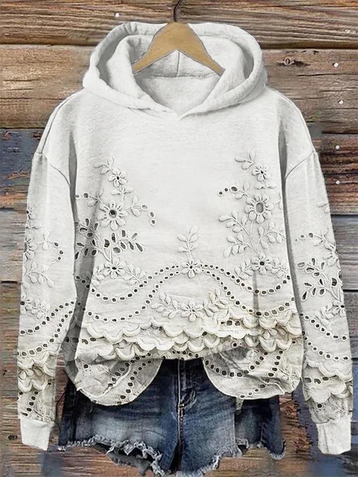Linda | Sweater with Lace Details