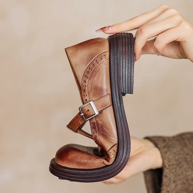 Mattea | Elegant Mary Janes Made Of  Vegan Leather